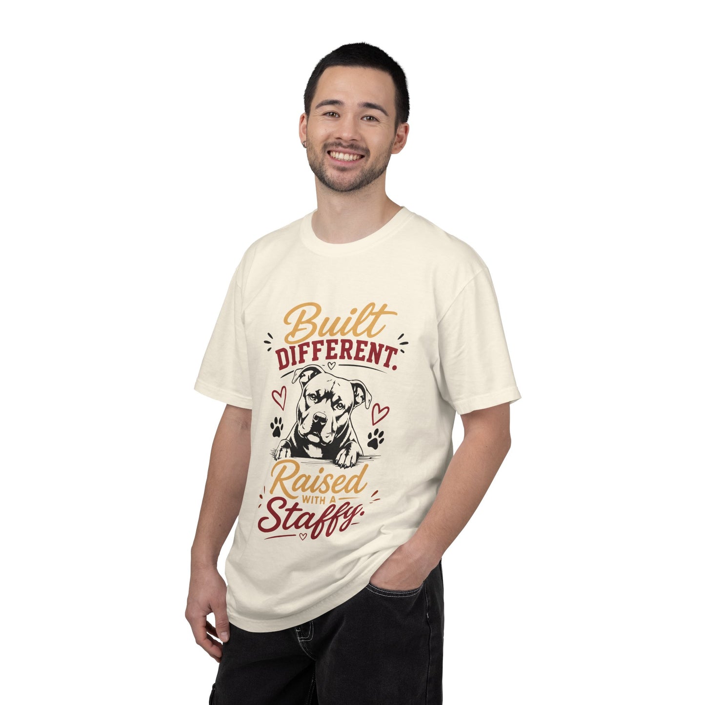 Raised With a Staffy T-Shirt