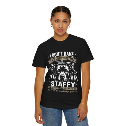 Security Staffy Dog T-Shirt