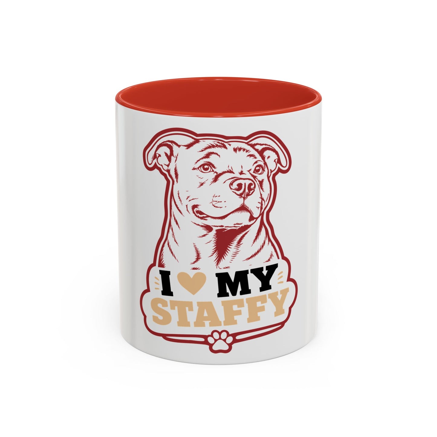 I Love My Staffy Accent -  Coffee Cup